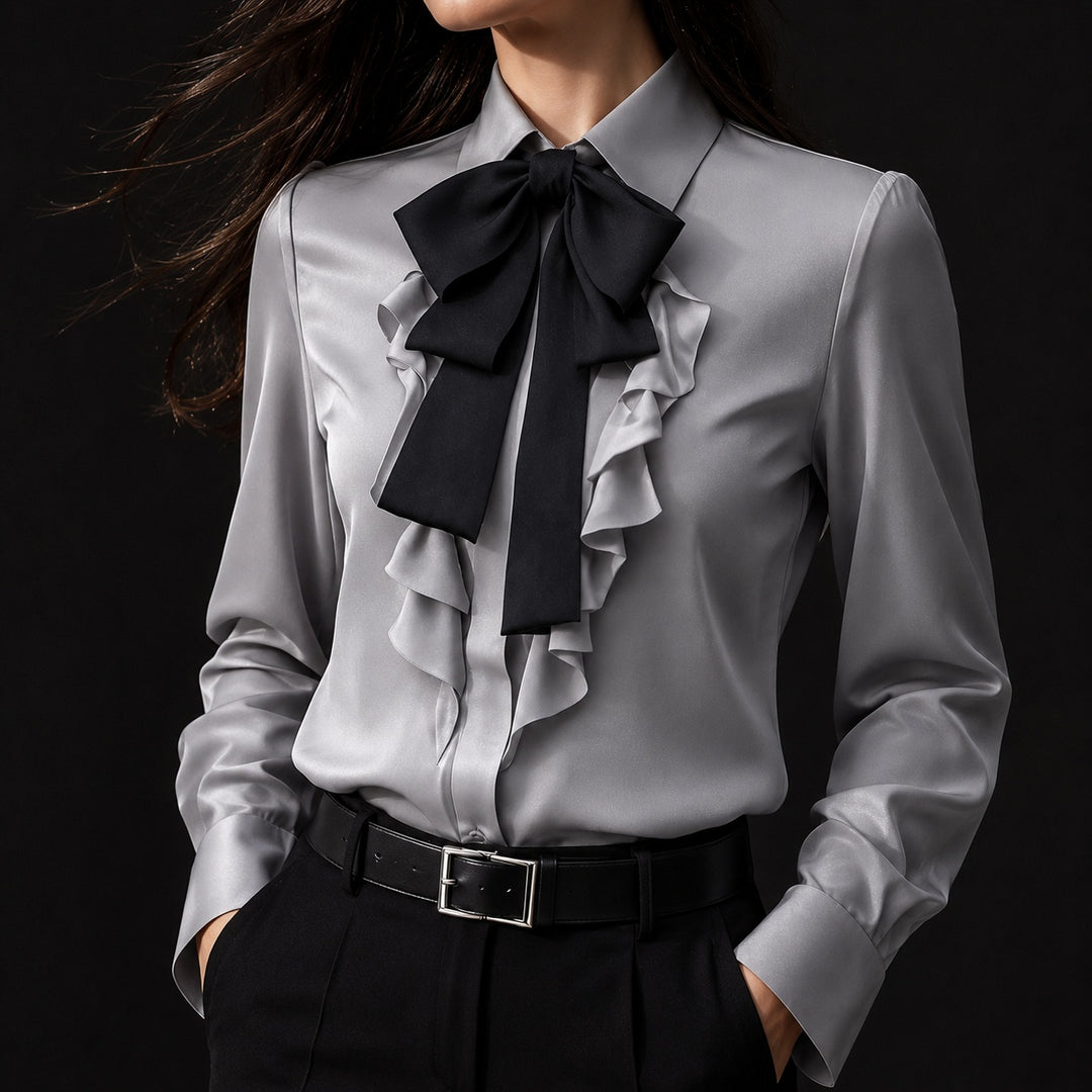Vittoria Bow Ruffle Blouse — ce_studio_01