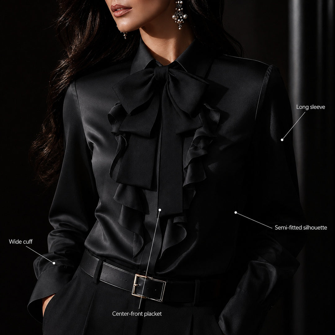 Vittoria Bow Ruffle Blouse — ce_metastatic_06